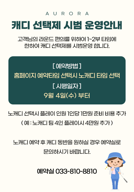 캐디선택